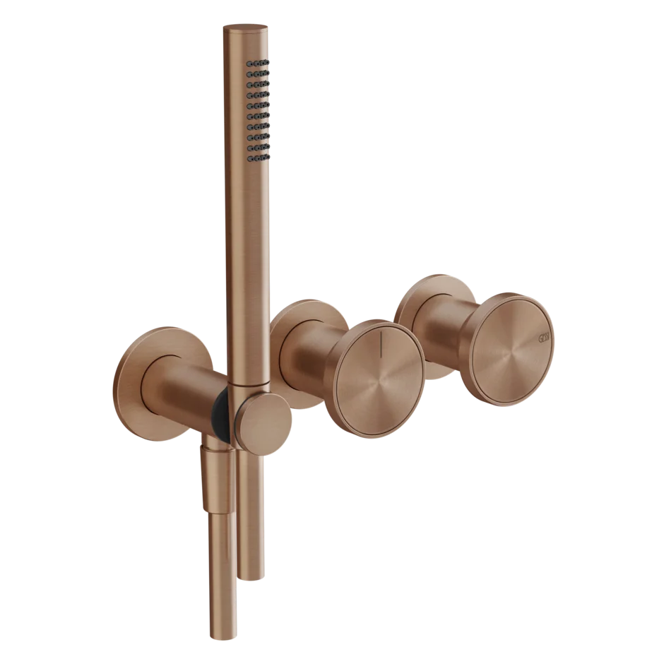 Gessi Origini mitigeur de douche avec inverseur 2 voies 66036 + 54139