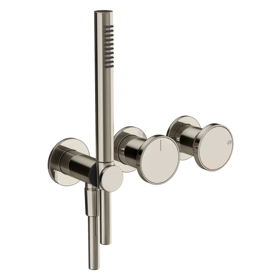 Gessi Origini mitigeur de douche avec inverseur 2 voies 66036 + 54139