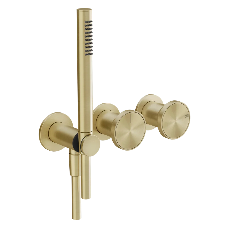 Gessi Origini mitigeur de douche avec inverseur 2 voies 66036 + 54139