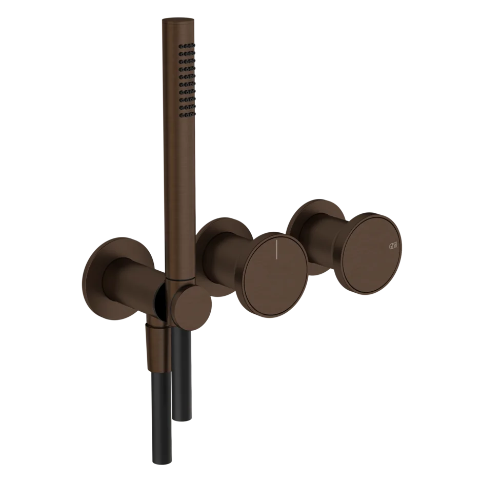 Gessi Origini mitigeur de douche avec inverseur 2 voies 66036 + 54139