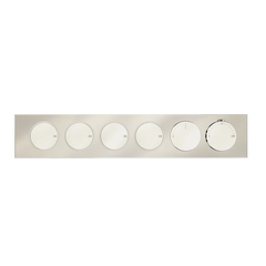 Gessi Origini mitigeur thermostatique de douche avec 4 fonctions et boutons marche-arrêt 66226 + 63015