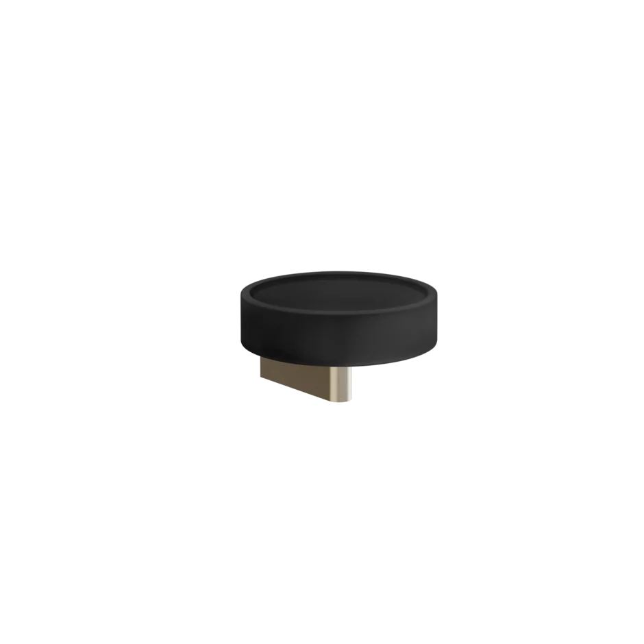 Gessi Origini porta sapone nero in resina antibatterica 66402