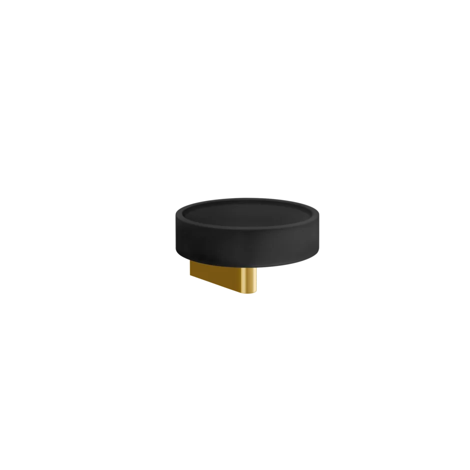 Gessi Origini porta sapone nero in resina antibatterica 66402