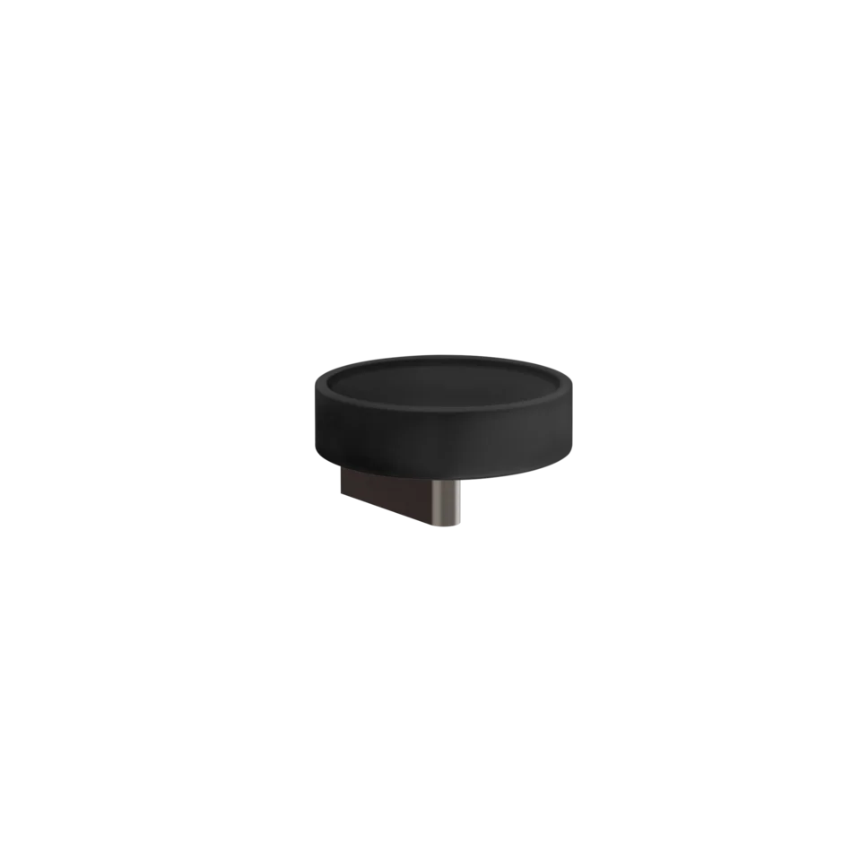 Gessi Origini porta sapone nero in resina antibatterica 66402