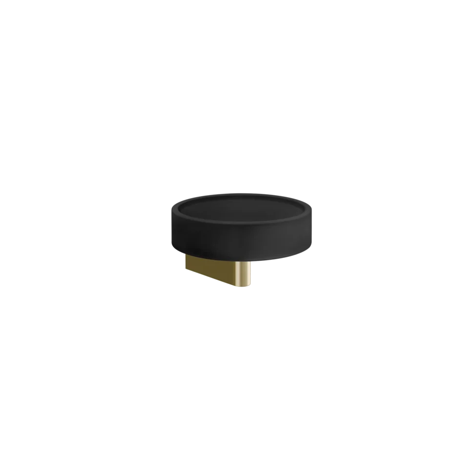 Gessi Origini porta sapone nero in resina antibatterica 66402