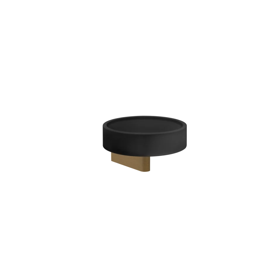 Gessi Origini porta sapone nero in resina antibatterica 66402