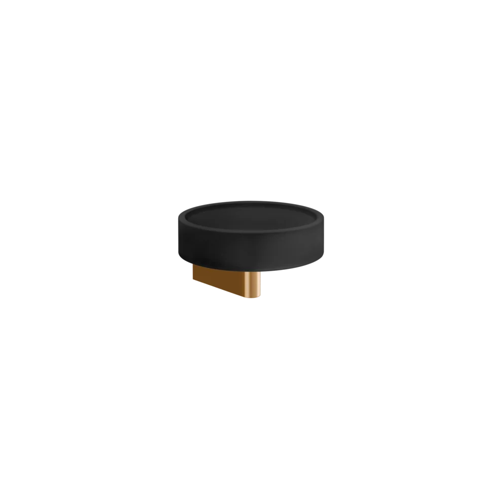 Gessi Origini porta sapone nero in resina antibatterica 66402