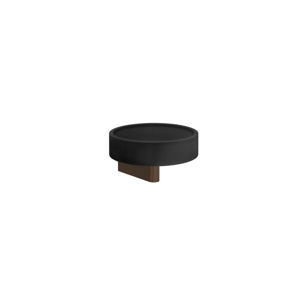 Gessi Origini porta sapone nero in resina antibatterica 66402