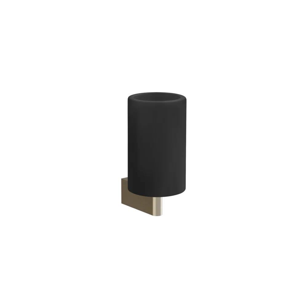 Gessi Origini porte-brosse à dents noir en résine antibactérienne 66408