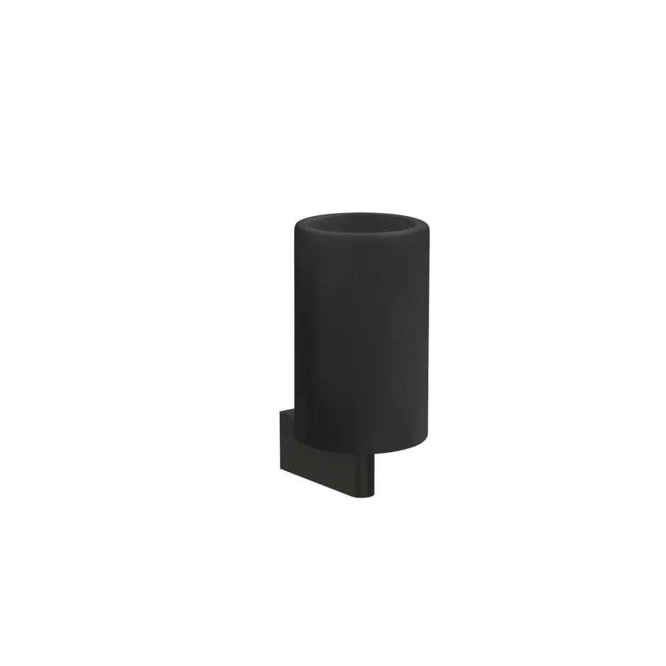 Gessi Origini porte-brosse à dents noir en résine antibactérienne 66408