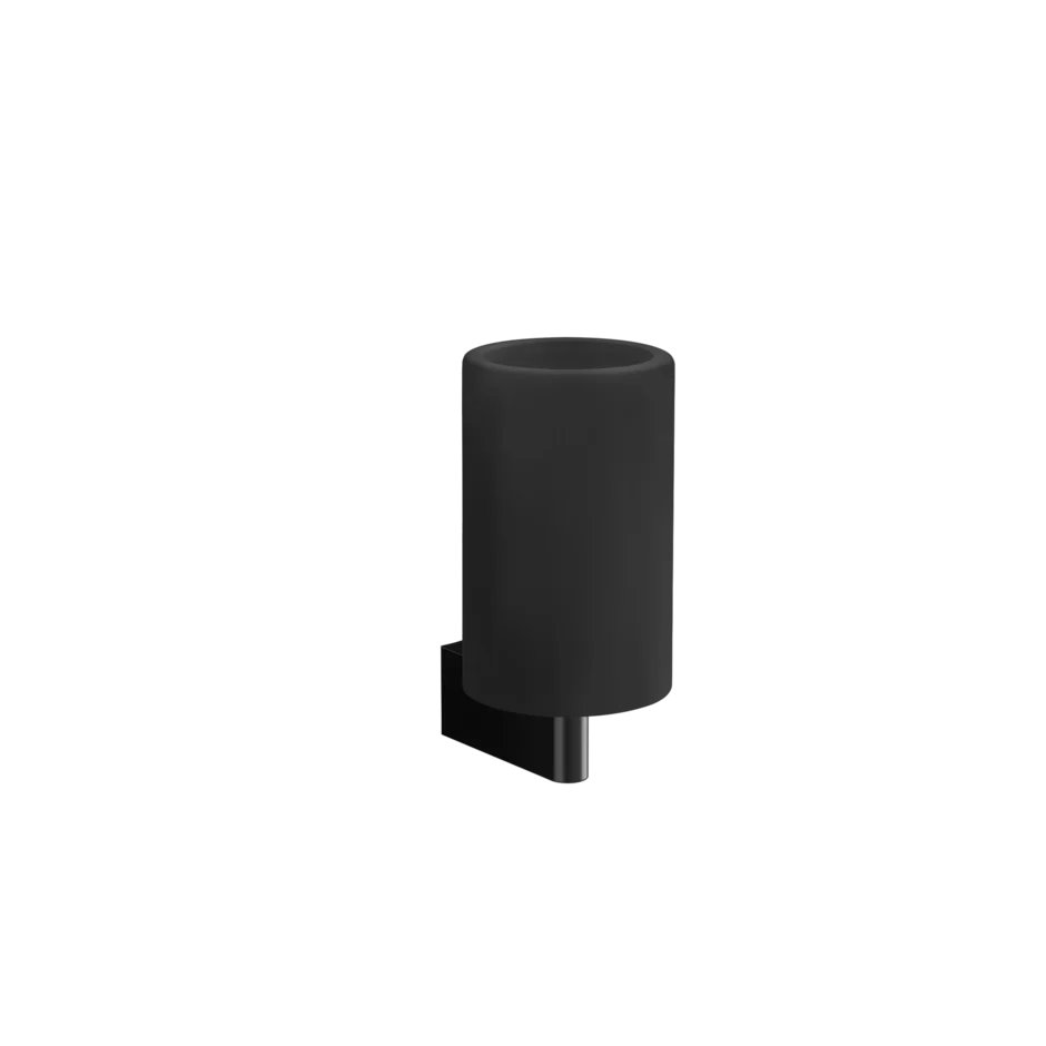 Gessi Origini porte-brosse à dents noir en résine antibactérienne 66408