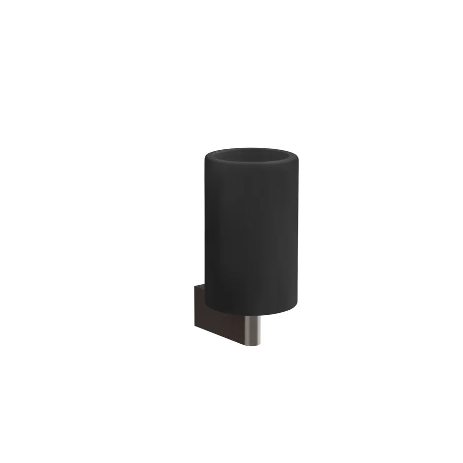 Gessi Origini porte-brosse à dents noir en résine antibactérienne 66408