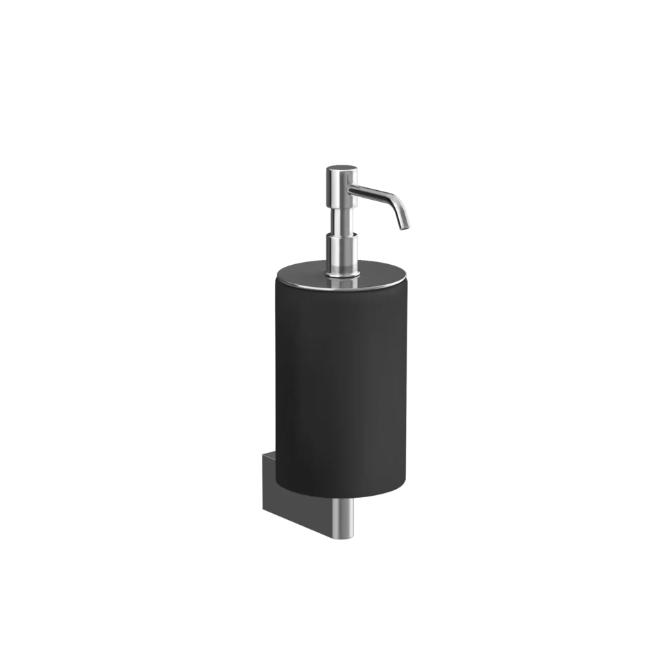 Gessi Origini dispenser sapone nero in resina antibatterica 66414 cromo