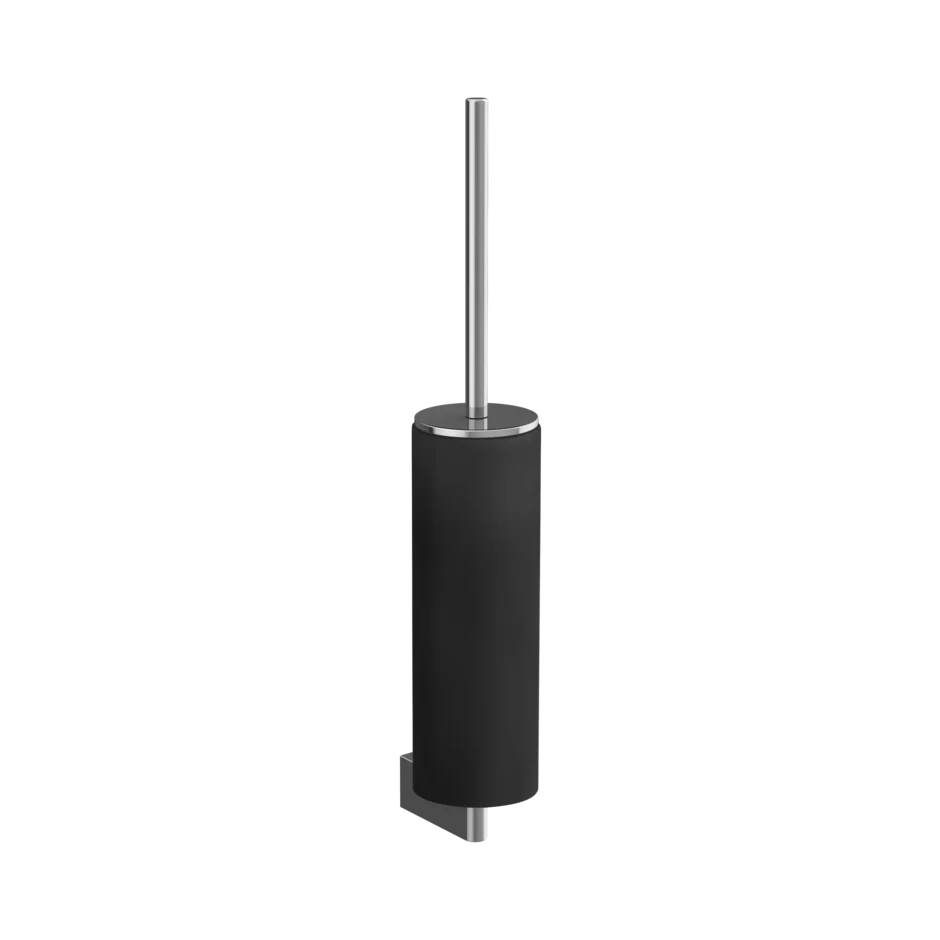 Gessi Origini porta scopino nero in resina antibatterica 66420 cromo