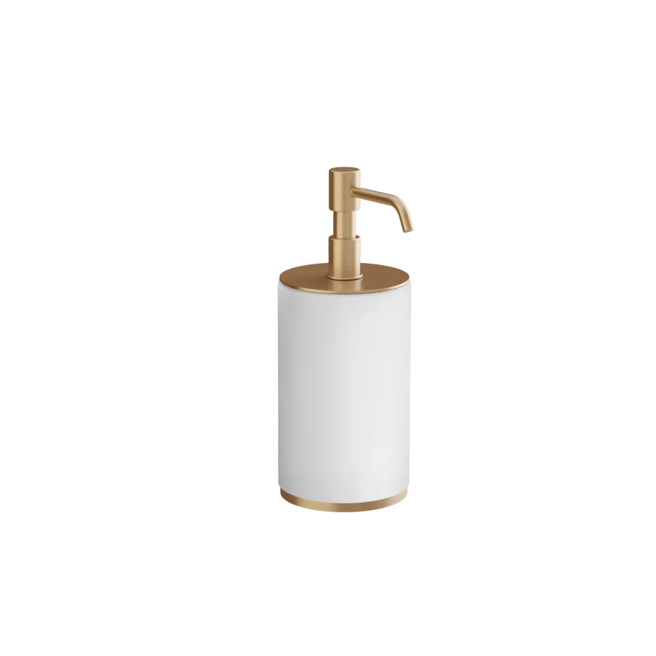 Gessi Origini soap dispenser in white antibacterial resin 66437