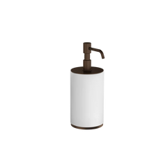 Gessi Origini soap dispenser in white antibacterial resin 66437