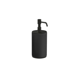Gessi Origini soap dispenser in black antibacterial resin 66438