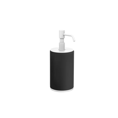 Gessi Origini soap dispenser in black antibacterial resin 66438