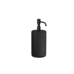 Gessi Origini soap dispenser in black antibacterial resin 66438