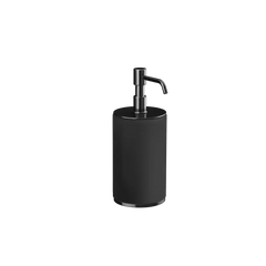 Gessi Origini soap dispenser in black antibacterial resin 66438
