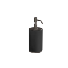 Gessi Origini soap dispenser in black antibacterial resin 66438
