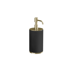 Gessi Origini soap dispenser in black antibacterial resin 66438