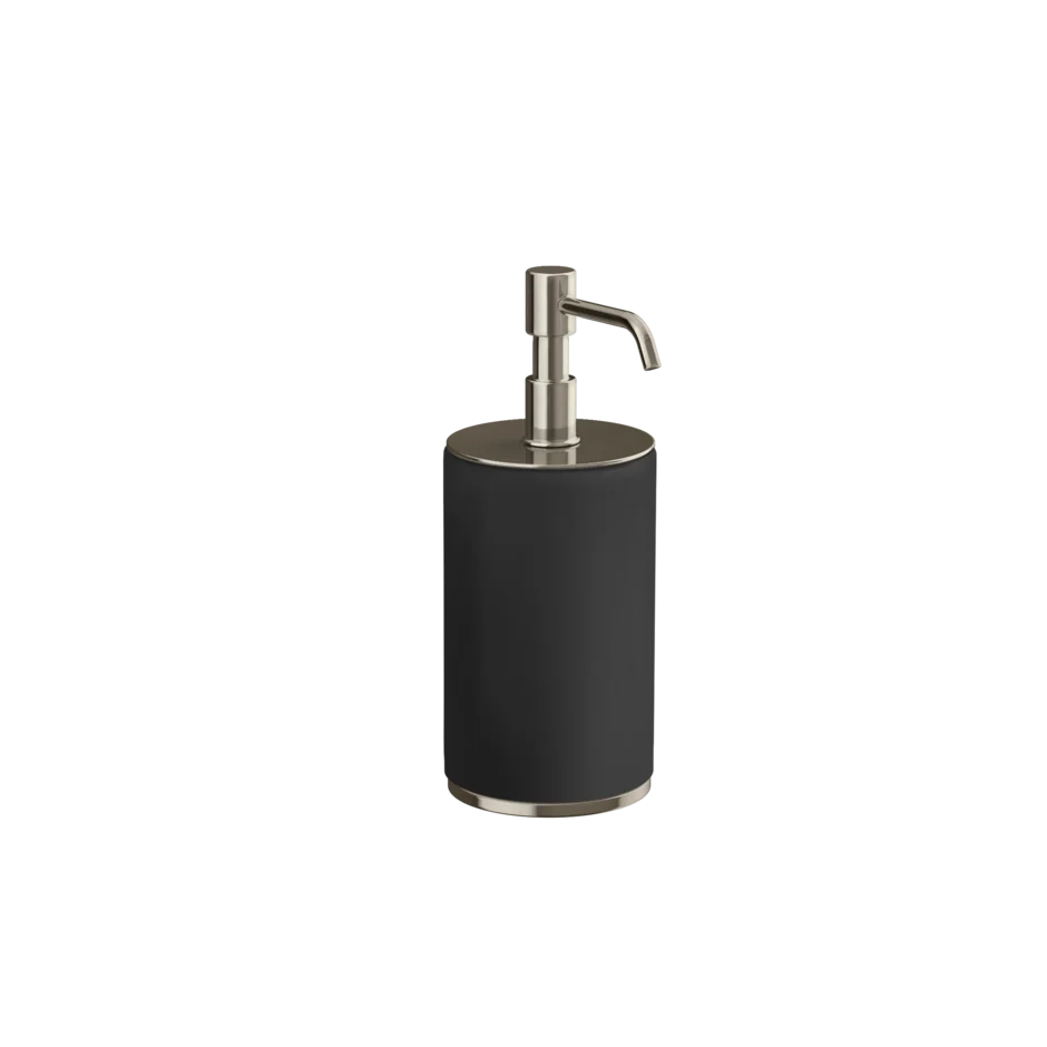 Gessi Origini soap dispenser in black antibacterial resin 66438