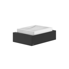 Gessi Rettangolo soap holder in white sintered stone 20801