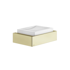 Gessi Rettangolo soap holder in white sintered stone 20801