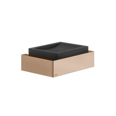 Gessi Rettangolo porte-savon noir en pierre frittée 20802