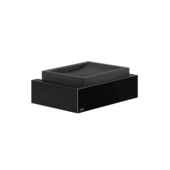 Gessi Rettangolo porte-savon noir en pierre frittée 20802