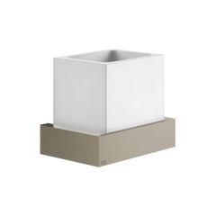 Gessi Rettangolo porte-brosse à dents en pierre frittée blanche 20807