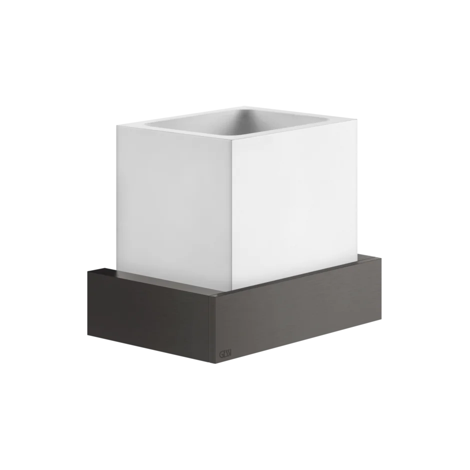 Gessi Rettangolo porte-brosse à dents en pierre frittée blanche 20807