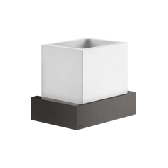 Gessi Rettangolo porte-brosse à dents en pierre frittée blanche 20807
