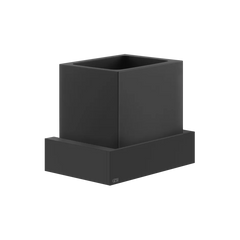 Gessi Rettangolo porte-brosse à dents en pierre frittée noire 20808
