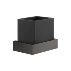 Gessi Rettangolo porte-brosse à dents en pierre frittée noire 20808