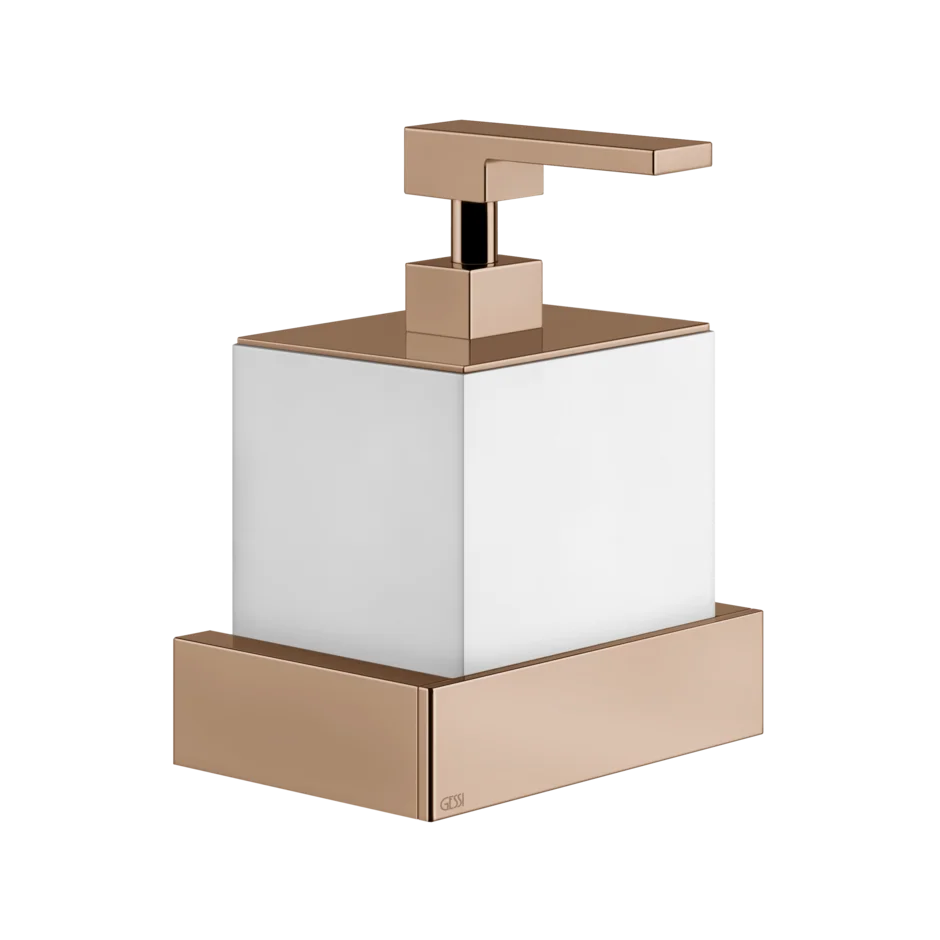 Gessi Rettangolo dispenser sapone bianco in Pietra sinterizzata 20813
