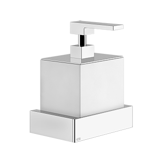 Gessi Rettangolo dispenser sapone bianco in Pietra sinterizzata 20813