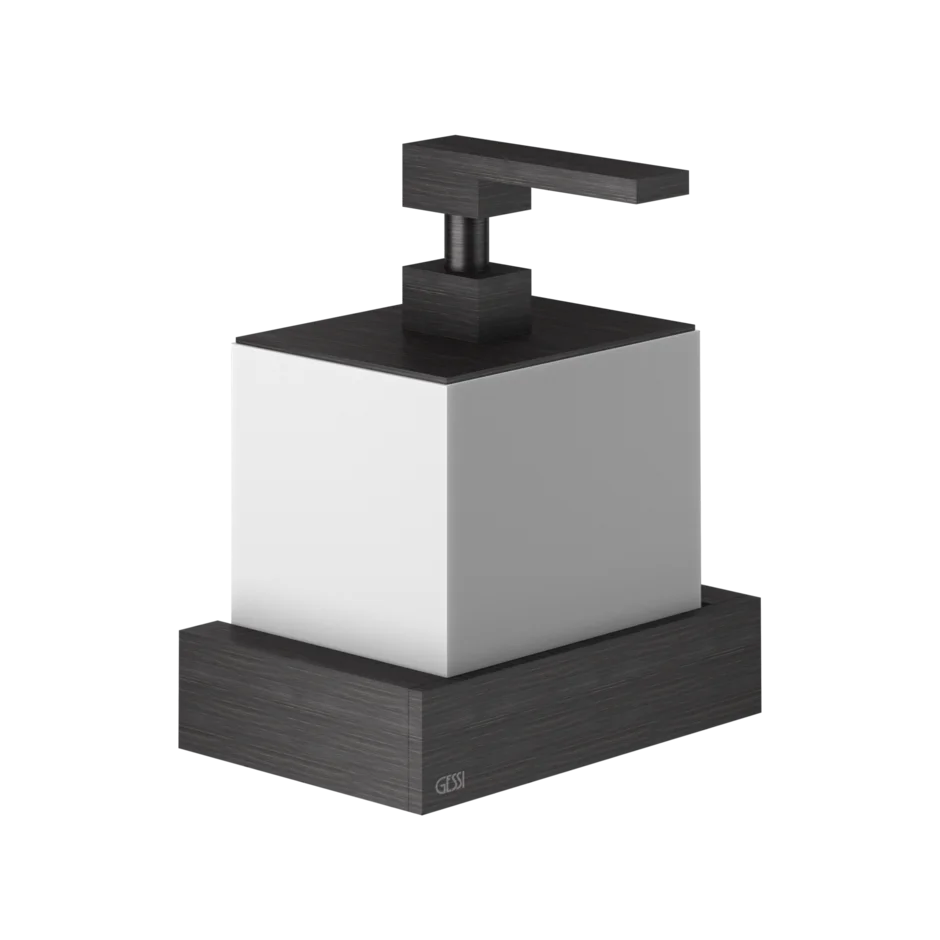 Gessi Rettangolo dispenser sapone bianco in Pietra sinterizzata 20813
