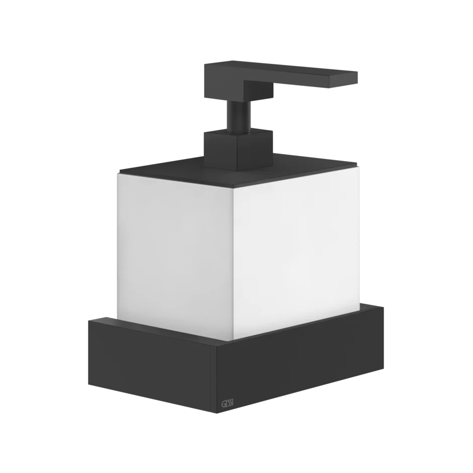 Gessi Rettangolo dispenser sapone bianco in Pietra sinterizzata 20813