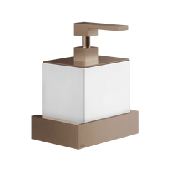 Gessi Rettangolo dispenser sapone bianco in Pietra sinterizzata 20813