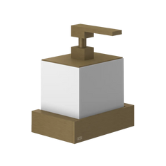 Gessi Rettangolo dispenser sapone bianco in Pietra sinterizzata 20813