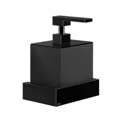 Gessi Rettangolo dispenser sapone nero in Pietra sinterizzata 20814