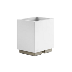Gessi Rettangolo porta spazzolini bianco in Pietra sinterizzata 20831