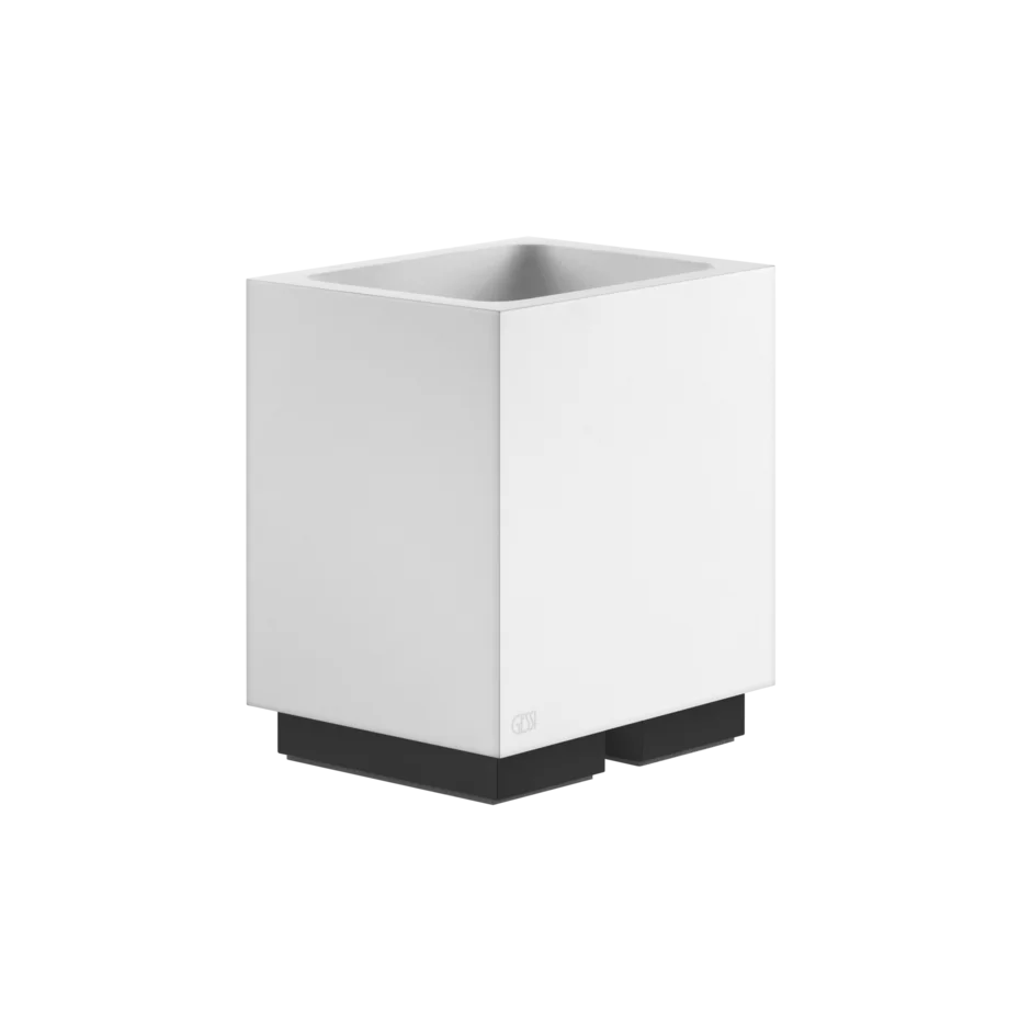 Gessi Rettangolo porta spazzolini bianco in Pietra sinterizzata 20831