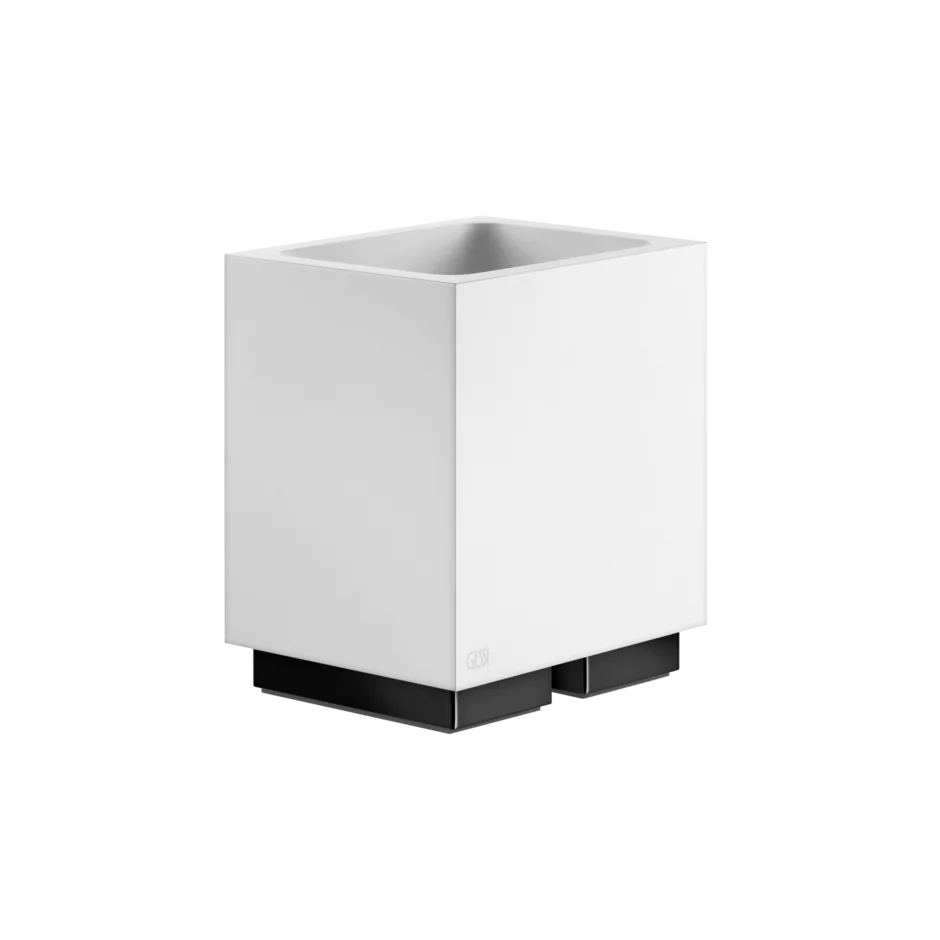 Gessi Rettangolo porta spazzolini bianco in Pietra sinterizzata 20831