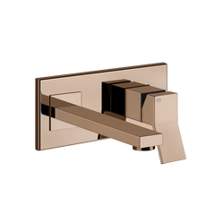 Gessi Rettangolo K wall sink faucet 53088 + 44697