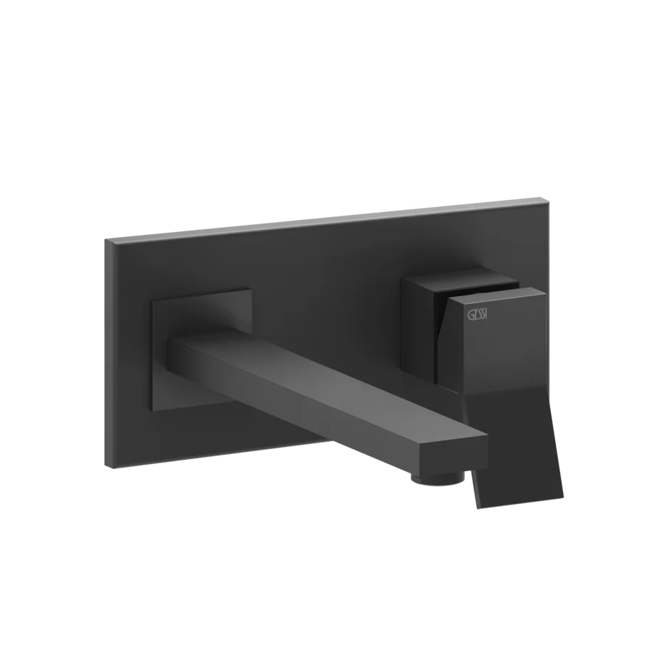 Gessi Rettangolo K wall sink faucet 53088 + 44697