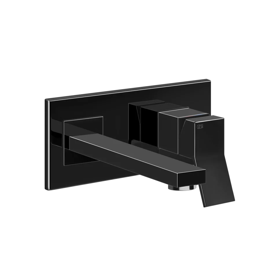 Gessi Rettangolo K wall sink faucet 53088 + 44697