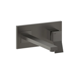 Gessi Rettangolo K wall sink faucet 53088 + 44697